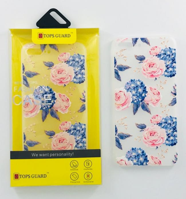 Galiniai dangteliai, Silikoniniai FLOWERS, Flowers 3, Huawei P9 lite 2017