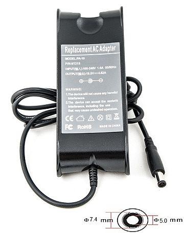 Nešiojamo kompiuterio buitinis kroviklis Dell 7.4x5.0mm su adatėle, 90W, 19.5V, 4.62A, EXTRA DIGITAL POWER LINE