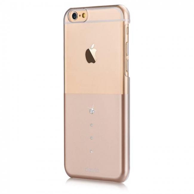 Dėklai Swarovski, Devia Unigue Iphone 6, 6s, auksinis