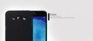 Dėklas Samsung A8, galinis iš silikono, juodas, su apsaugine plėvele, NILLKIN FROSTED