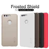 Dėklas Huawei Honor 8, galinis iš plastiko, auksinis, su apsaugine plėvele, NILLKIN FROSTED