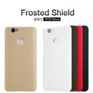 Dėklas Huawei NOVA, galinis iš silikono, juodas, su apsaugine plėvele, NILLKIN FROSTED