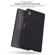 Dėklas Sony X Perfomance, galinis iš silikono, juodas, su apsaugine plėvele, NILLKIN FROSTED
