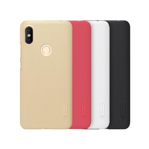 Dėklas Xiaomi Redmi S2, Y2, galinis iš silikono, juodas, su apsaugine plėvele, NILLKIN FROSTED