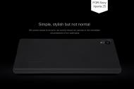 Dėklas Sony Z5 Premium, galinis iš silikono, juodas, su apsaugine plėvele, NILLKIN FROSTED