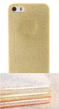 Galiniai dangteliai, Silikoniniai GLITTER, Xiaomi Redmi 5, auksinis