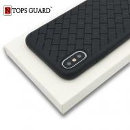 Galiniai dangteliai, N TOPS KNIT, Samsung J3 2017, 1mm silikoninis deklas, pintos odos imitacija (DKNITSAMAJ37J)