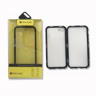 Galiniai dangteliai, N TOPS MAGNETIC, Iphone 6 Plus, Aliumininis remelis iš 2 dalių su magnetais, Grudintas galinis stiklas (DMAGPLUS6plJ)