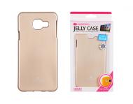 Dėklas Sony M4 Aqua, Auksinis, galinis iš silikono, MERCURY JELLY CASE