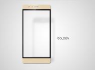 Apsauginis stikliukas Huawei P9 Plus, pilnai dengia ekraną, auksinis, DIAMOND CP FULL