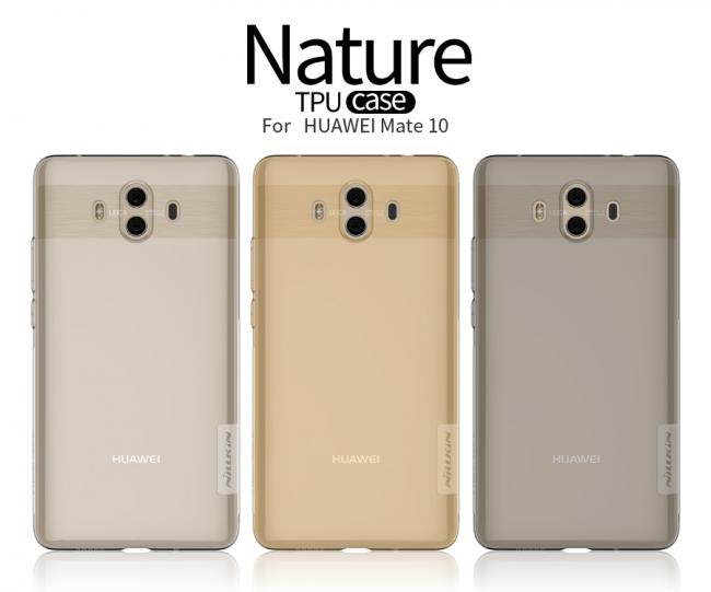 Silikoninis 0,6mm, Nature serijos Huawei Mate 10, permatomas 0,6 mm