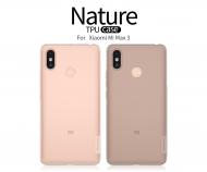Dėklas Xiaomi MAX 3, galinis iš silikono, skaidrus, NILLKIN NATURE 0,6 mm