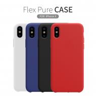Kiti, Flex PURE serijos Iphone X, Xs, Soft silicon, baltas