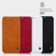 Dėklas Samsung Galaxy J5 (2017) J530, atverčiamas į šoną, raudonas, NILLKIN QIN