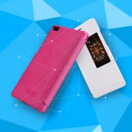 Dėklas Huawei P8, atverčiamas į šoną, baltas, SPARKLE