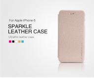 Dėklas Iphone 6, 6s, atverčiamas į šoną, auksinis, SPARKLE