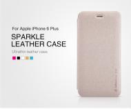 Dėklas Iphone 6 Plus, atverčiamas į šoną, auksinis, SPARKLE