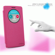 Dėklas LG G4 Stylus, atverčiamas į šoną, raudonas, SPARKLE