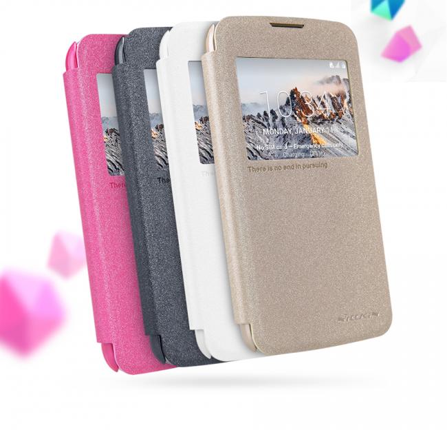 Dėklas LG K4, atverčiamas į šoną, auksinis, SPARKLE