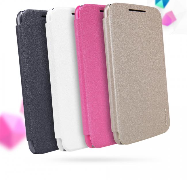 Dėklas Motorola G4 Plus, atverčiamas į šoną, auksinis, SPARKLE