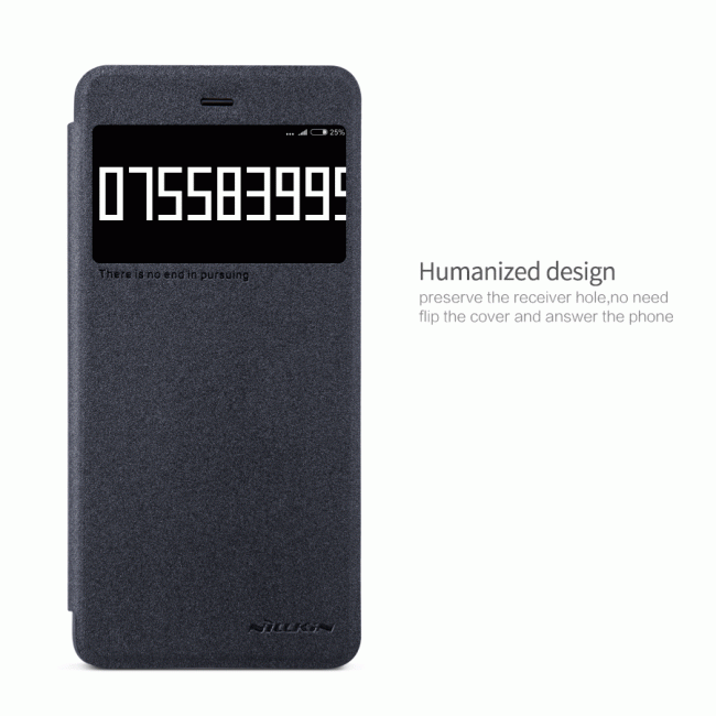 Dėklas Xiaomi 5s, atverčiamas į šoną, juodas, SPARKLE