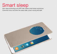 Dėklas Xiaomi MAX, atverčiamas į šoną, auksinis, SPARKLE