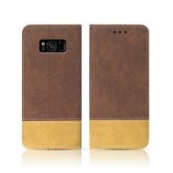 Dėklas Huawei P30, atverčiamas į šoną, rudas, SMART SUEDE