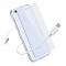 DUX DUCIS dėklai, 3in1 komplektas, Huawei Honor 9, TPU 0.3mm skaidrus deklas, USB kabelis 50cm, Grudintas stiklas H9, 2.5D