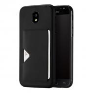 DUX DUCIS dėklai, Post Card nugarelės, Samsung J5 2017, su kišenė kreditinėms kortelėms, juodas