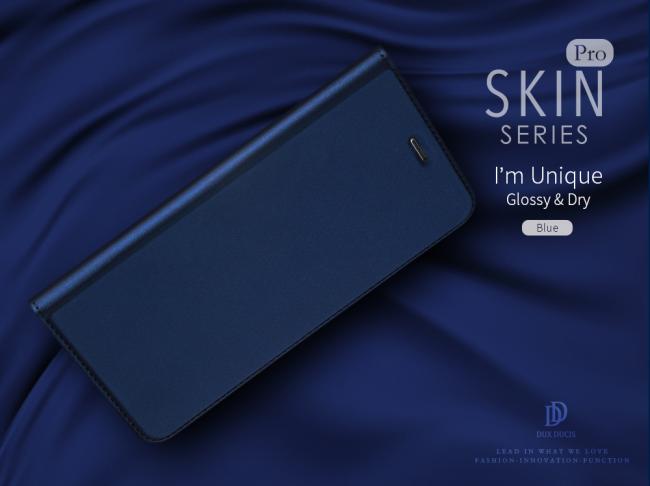 Dėklas Apple iPhone 11 Pro Max, atverčiamas į šoną, tamsiai mėlynas, DUX DUCIS SKIN PRO