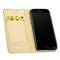 DUX DUCIS dėklai, Skin Pro atverčiamas į šoną, Samsung J6 Plus 2018, silikonas 0,3mm, su magnetu, auksinis