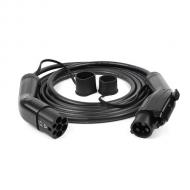 Įkrovimo kabelis elektromobiliams, iš Type1 į Type2, 32A, 7.2kW, 1-fazis, 5m