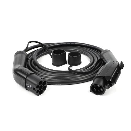 Įkrovimo kabelis elektromobiliams, iš Type1 į Type2, 32A, 7.2kW, 1-fazis, 5m