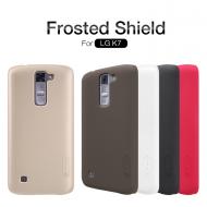 Dėklas LG K7, galinis iš silikono, juodas, su apsaugine plėvele, NILLKIN FROSTED