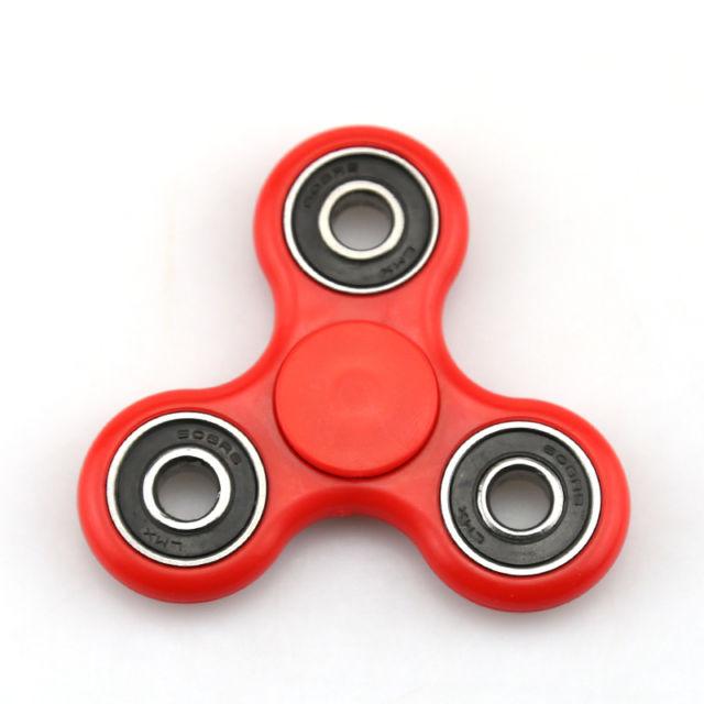 Suktukas - FIDGET SPINNER, plastikinis, raudonas