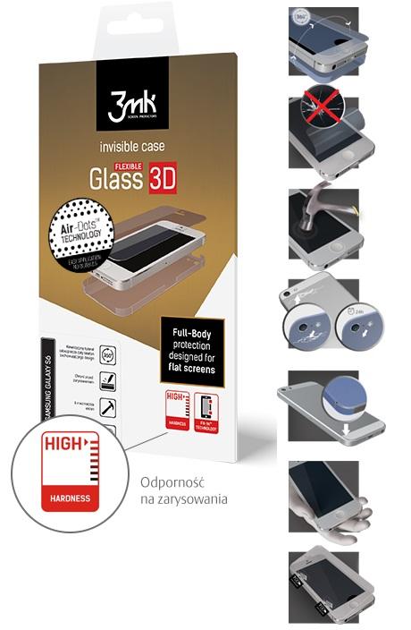Apsauginė plėvelė Apple iPhone 6 Plus / 6S Plus, priekis ir galas, skaidri, 3MK ARC 3D