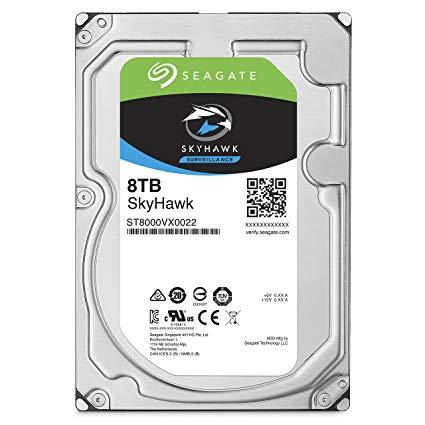 8TB SEAGATE SURVEILLANCE SKYHAWK 3.5'''' , HDD SATA 8TB 7200RPM SATA 6G