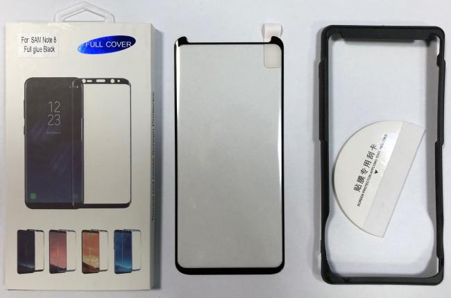Apsauginis stikliukas Samsung Galaxy Note 10 N970, juodi kraštai, klijuojamas pilnai visu plotu, H PRO 5D H9+