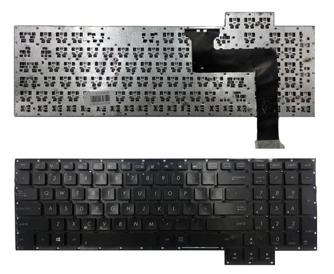 Klaviatūra ASUS: ROG G750, G750J, G750JH, G750JM, G750JS, G750JW