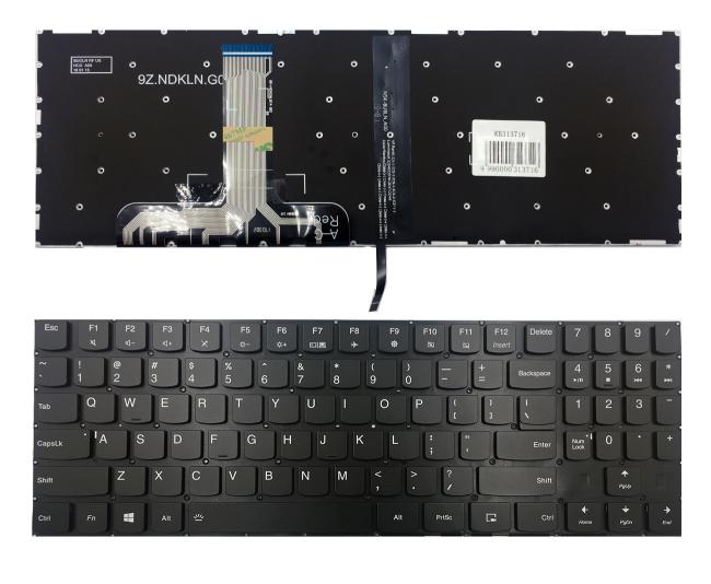 Klaviatūra Lenovo: Legion Y520, Y520-15Ikb, Y720-15Ikb, R720 R720-15Ikb su baltu pašvietimu