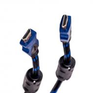 Kabelis HDMI - HDMI, 7m, 1.4 versija, sustiprintas nailoniniu šarvu, juodas