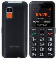 Telefonas MyPhone Halo Easy, juodas, 1.77 colio QQWGA LCD, GSM 900, 1800 MHz, Matmenys 113 x 52,5 x 14,2 mm, Svoris-70g, Standartinė baterija-1000 mAh, VGA kamera, FM radijas, Pagalbos mygtukas, SMS, Žadintuvas, Skaičiuoklė, Organizatorius (MHALLOEASYJ)