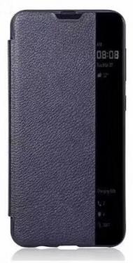 Atverčiami į šoną, CLEAR WALLET, Iphone X, Xs, su guminiu remeliu, melynas