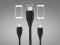 Kabeliai/Adapteriai, Lightning/micro USB 2in1, REMAX USB kabelis 2in1, LESU micro USB, Iphone 5, 6, 7, 200 cm, juodas