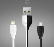 Kabeliai/Adapteriai, Lightning/micro USB 2in1, REMAX USB kabelis 2in1, LESU micro USB, Iphone 5, 6, 7, 200 cm, baltas