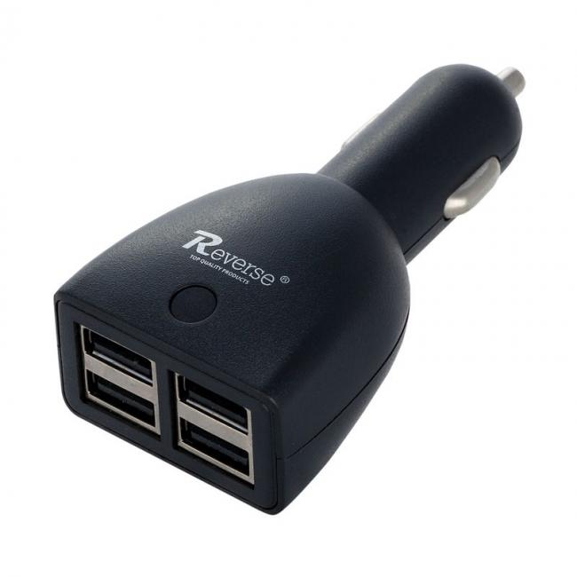 Buitinis universalus kroviklis, Reverse Adapteris MTC236, 12V, 24V, mini, 4.6A, 4 USB