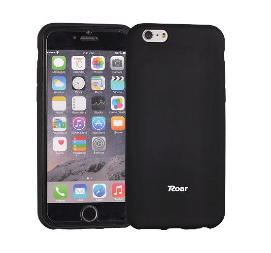 Dėklas Huawey Y5 II / Y6 II, galinis iš silikono, juodas, ROAR ALL DAY COLORFUL