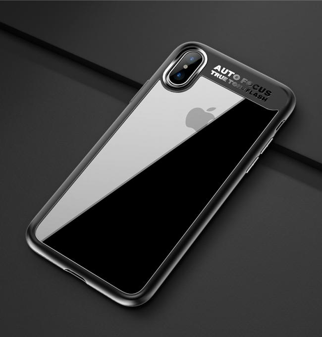 Dėklai, Galiniai dangteliai, Clarity serijos Iphone X, juodas