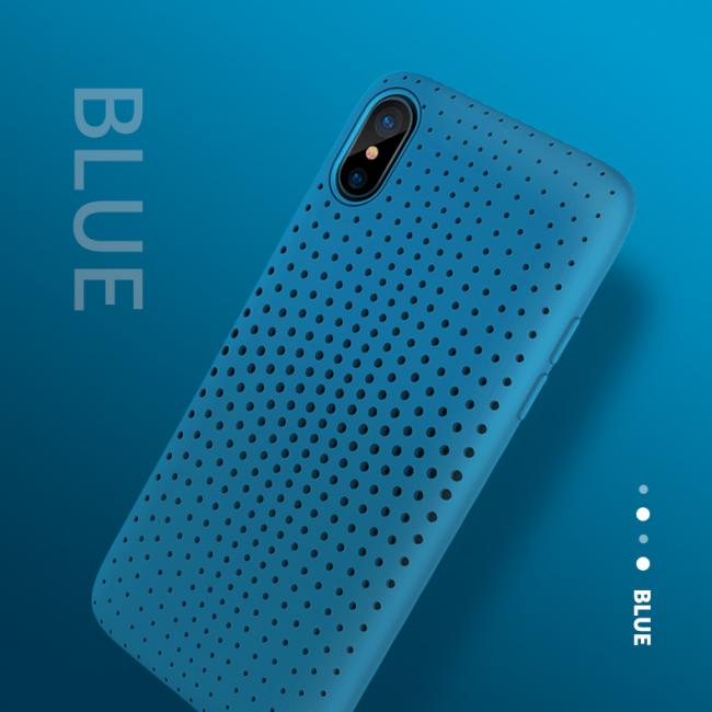 Dėklai, Galiniai dangteliai, DOT serijos Iphone X, mėlynas