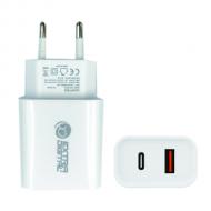 Buitinis kroviklis USB x 1, Type-C x 1, 5 V - 3000 mA, 9 V - 2000 mA, 12 v - 1500 mA, EXTRA DIGITAL SC230204